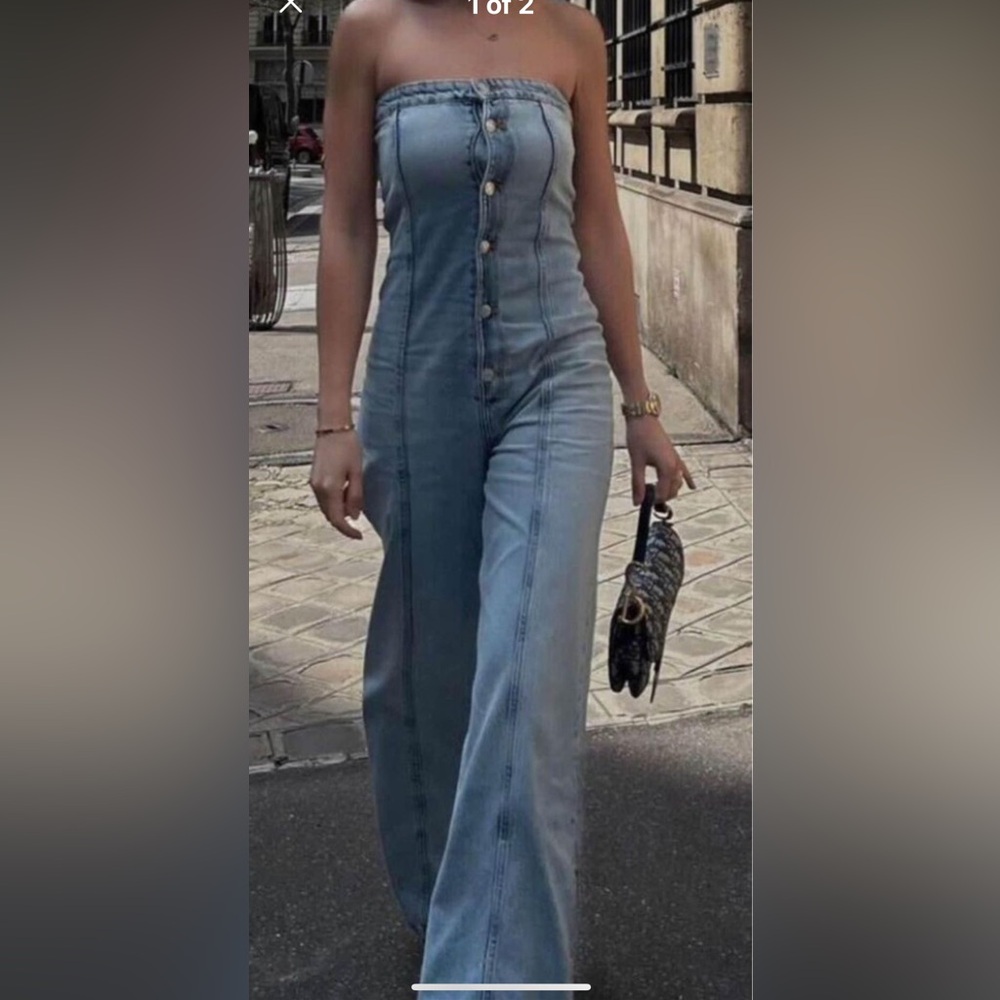 Zara jean overalls size Medium